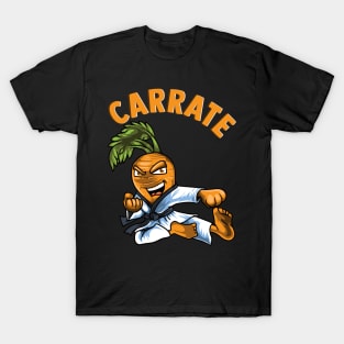 Funny Carrate Karate Carrot Pun Martial Arts T-Shirt